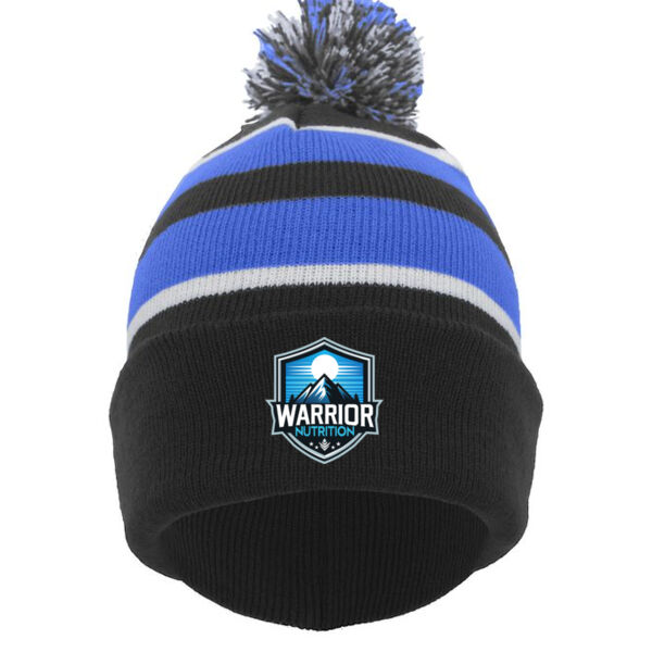 Pacific Headwear - Knit Fold Over Pom-Pom Beanie - Embroidered Logo Thumbnail
