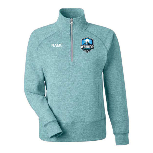 J. America - Women's Electric Fleece Quarter-Zip Sweatshirt - Embroidered Logo **Add Name for $5! ** Thumbnail