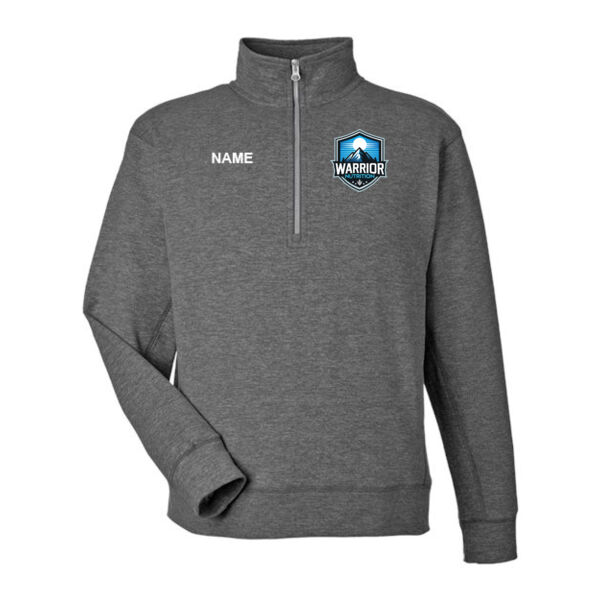 J. America - Unisex Electric Fleece Quarter-Zip Sweatshirt - Embroidered Logo **Add Name for $5! ** Thumbnail