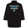 Ten Pearl Button Black Chef Coat Thumbnail
